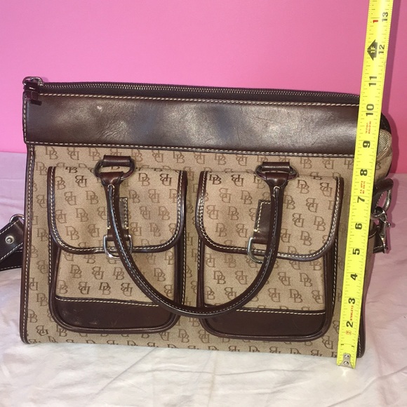 Dooney & Bourke Signature Fabric Double Pocket - Picture 14 of 16